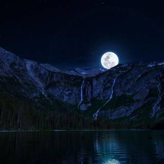 Night mountain wallpaper