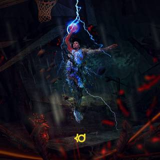 Kevin Durant dunking wallpaper