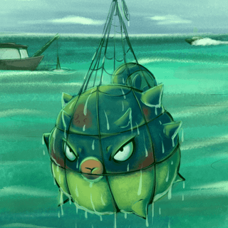 Qwilfish HD wallpaper