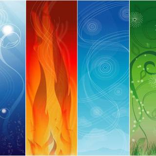 The four elements wallpaper