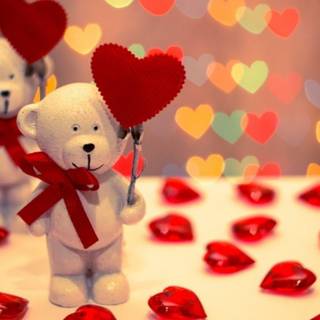 Cute love heart wallpaper for mobile