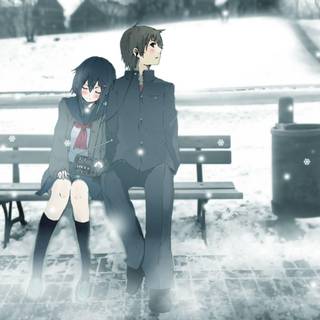 Wallpaper anime romantis