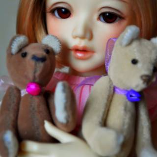 Beautiful and cute dolls wallpaper