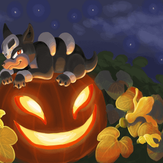 Houndour HD wallpaper