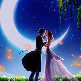 Cartoon love wallpaper