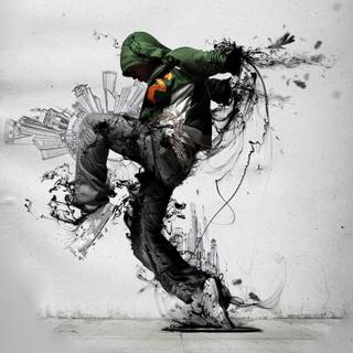 Hip hop dance wallpaper 3d
