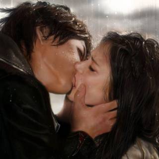 Kissing HD wallpaper