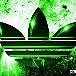 Adidas logo wallpaper neon