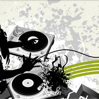 DJ logo wallpaper