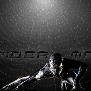 Wallpaper spiderman black