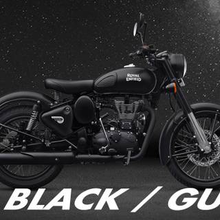 Royal Enfield black wallpaper