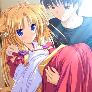 Anime couple wallpaper HD