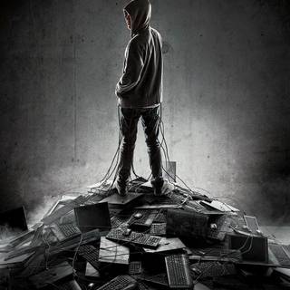 Hacker style wallpaper