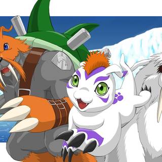 Digimon evolution wallpaper