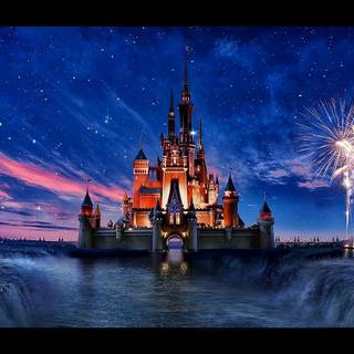 Disney castle wallpaper