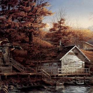 Terry redlin wallpaper border