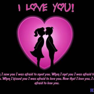 I love u wallpaper with quotes