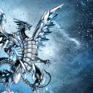 Blue eyes white dragon wallpaper HD