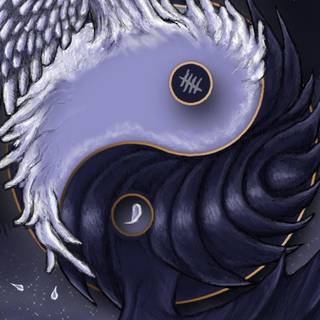 Yin yang HD wallpaper