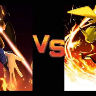 Pokemon red vs gold wallpaper