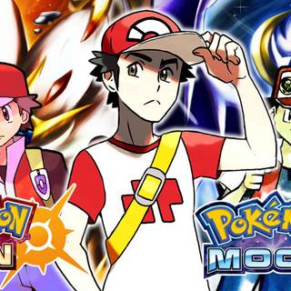 Pokemon red vs gold wallpaper