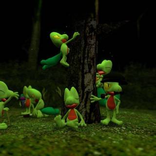Treecko HD wallpaper
