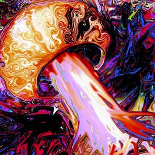 Psychedelic mushrooms wallpaper