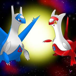 Latios and latias wallpaper