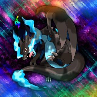 Mega charizard x wallpaper