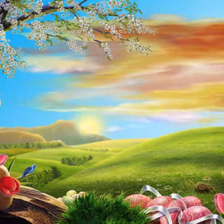 Wallpaper HD cartoon nature