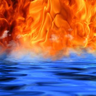 Water and fire background