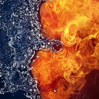 Water and fire background