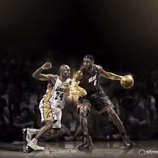 Lebron vs kobe wallpaper