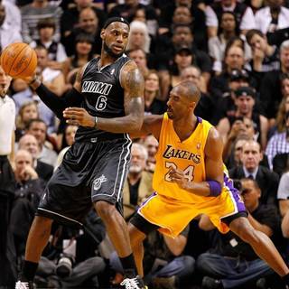 Lebron vs kobe wallpaper