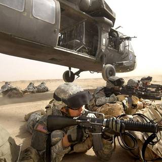 Marines in combat wallpaper