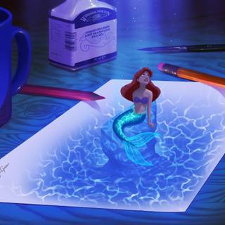 3d mermaid wallpaper
