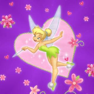 Tinkerbell pink background
