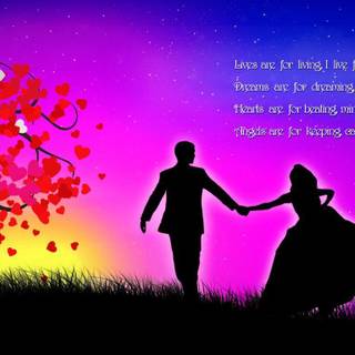 Full HD love romantic wallpaper for computer desktop