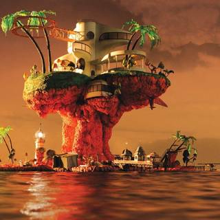Gorillaz wallpaper plastic beach