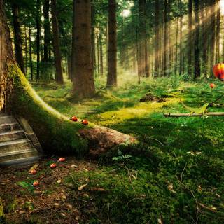 HD forest background