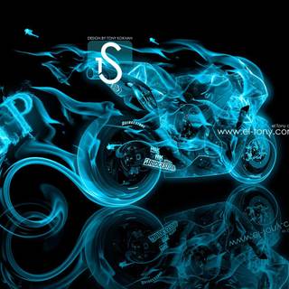 Blue fire wallpaper HD