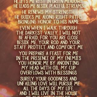 Psalms 23 wallpaper