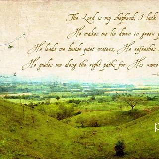 Psalms 23 wallpaper