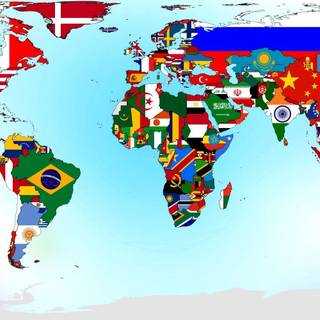 World maps with countries wallpaper