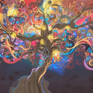 Hippie art wallpaper