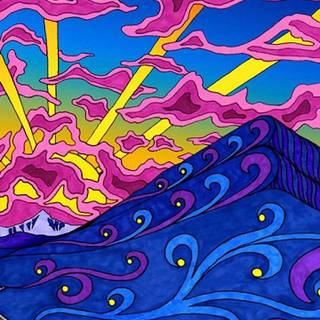 Hippie art wallpaper