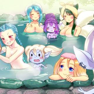 League of legends ahri morgana wallpaper