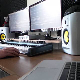 Home studio wallpaper