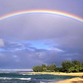 Beautiful wallpaper of rainbow