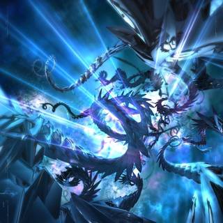 Cool blue abstract wallpaper